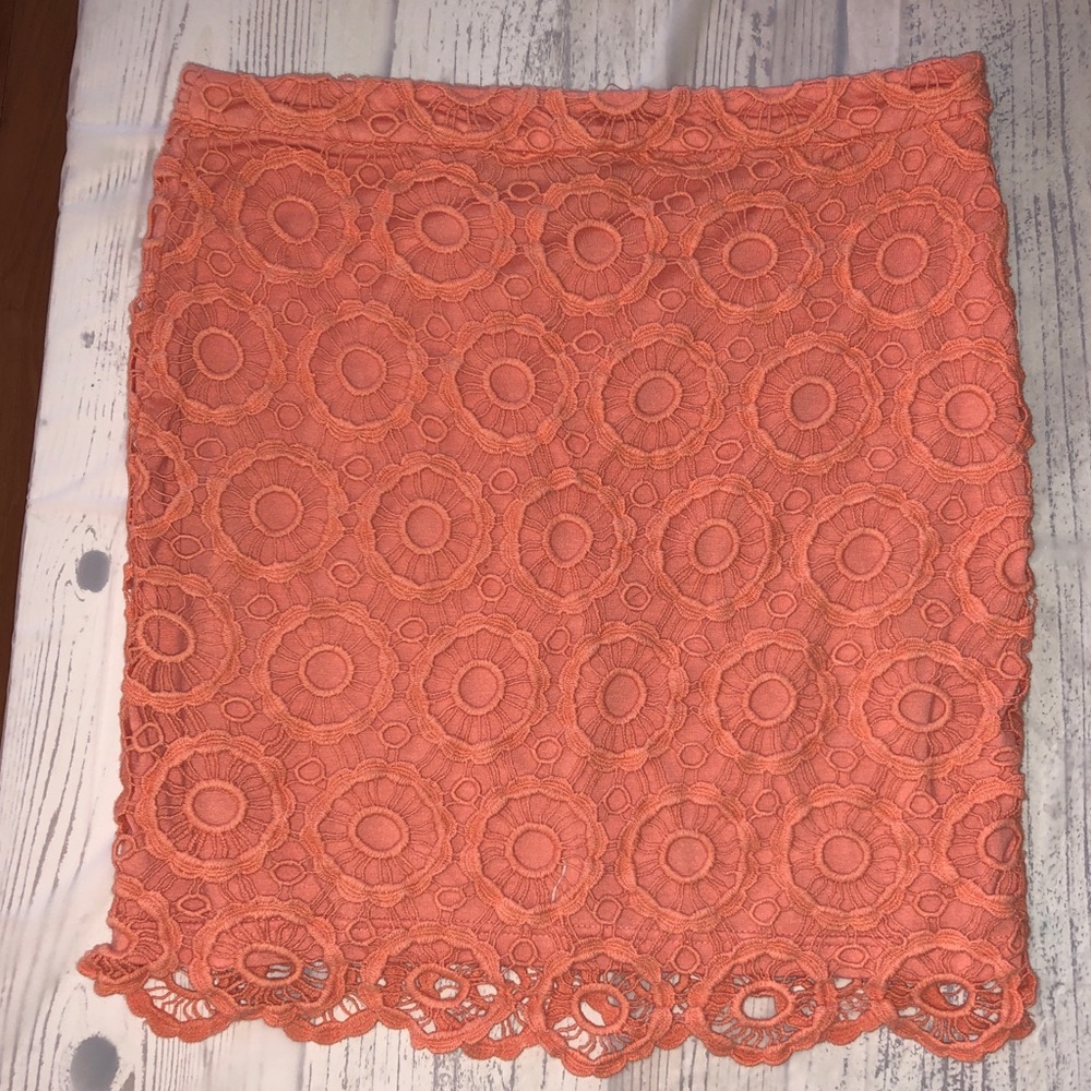 Peach color skirt